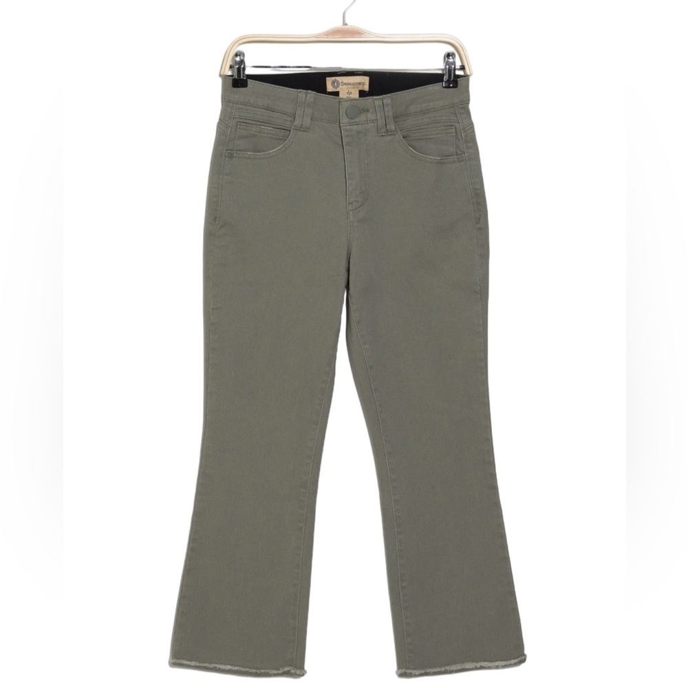 Democracy Laurel Oak High Rise Cropped Itty Bitty Flare Jean